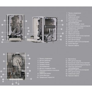 Котел газовый настенный конденс. E.C.A. Felis Slave Boiler 65 KW