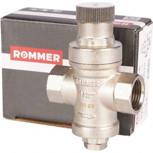 Редуктор давления ROMMER PN16 вн/вн 1/2" без подключения манометра