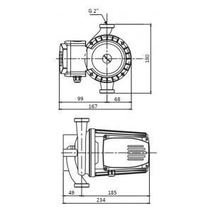 Насос циркуляционный Shinhoo BASIC 32-12 с гайками