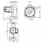 Насос циркуляционный Shinhoo BASIC 32-8SF, фланцевый 220В