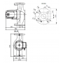 Насос циркуляционный Shinhoo BASIC 50-12F, фланцевый 220В