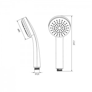 Лейка для душа 1F Iddis Hand Shower