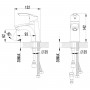 Смеситель для умывальника и биде Lemark Plus Strike, монолитный