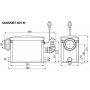 Канализационная насосная станция Unipump SANIVORT 405 M напор 8м (бок. вход)